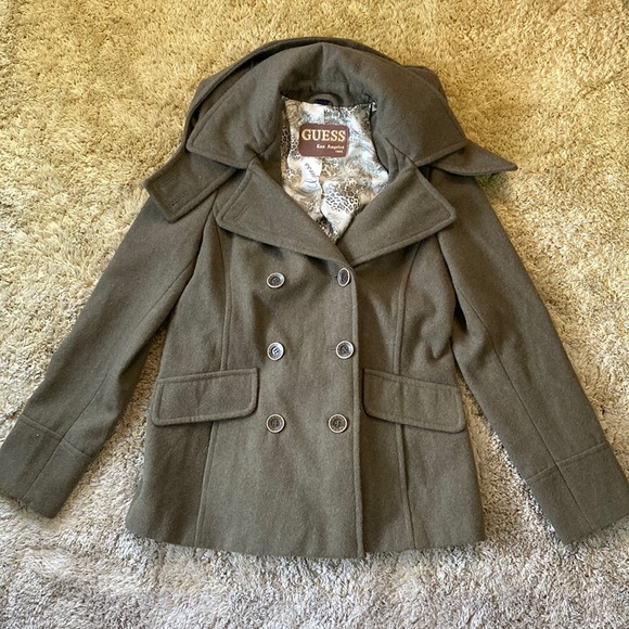 ❄️ Guess Hooded Coat ❄️ - Picture 1 of 7